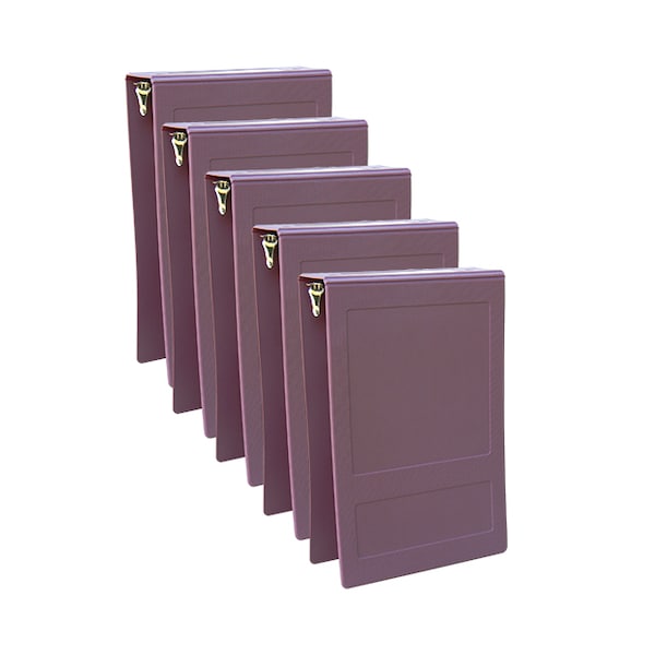 1.5 Inch Top Open 3 Ring Binder In Plum, PK5